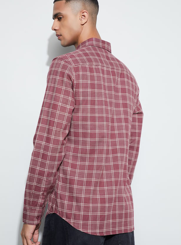 CODE Checked Slim Fit Shirt