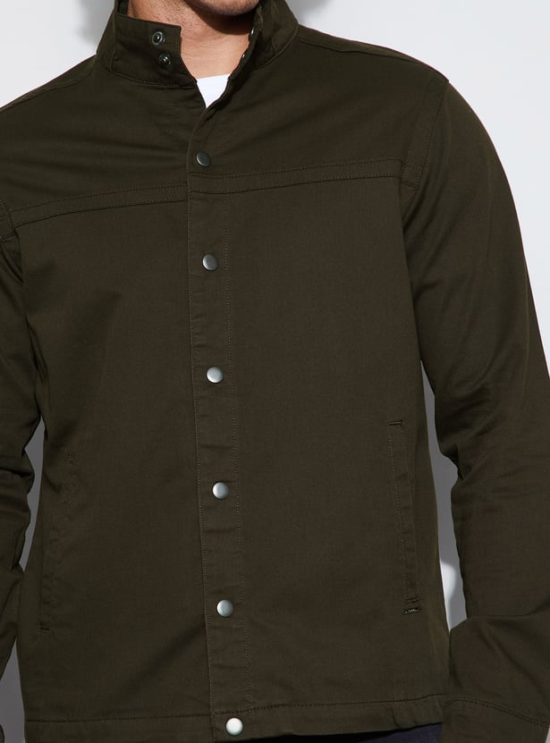 CODE Solid Casual Jacket
