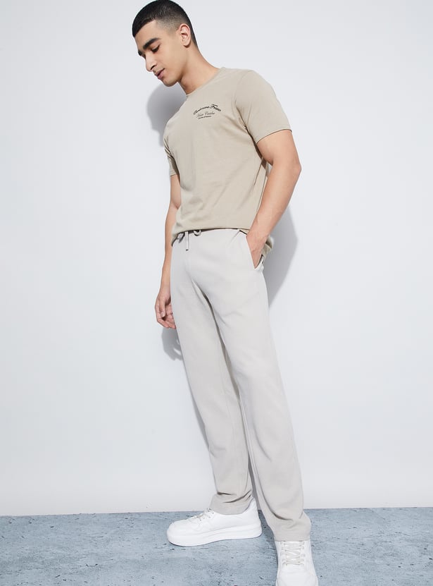 FAME FOREVER Textured Track Pants