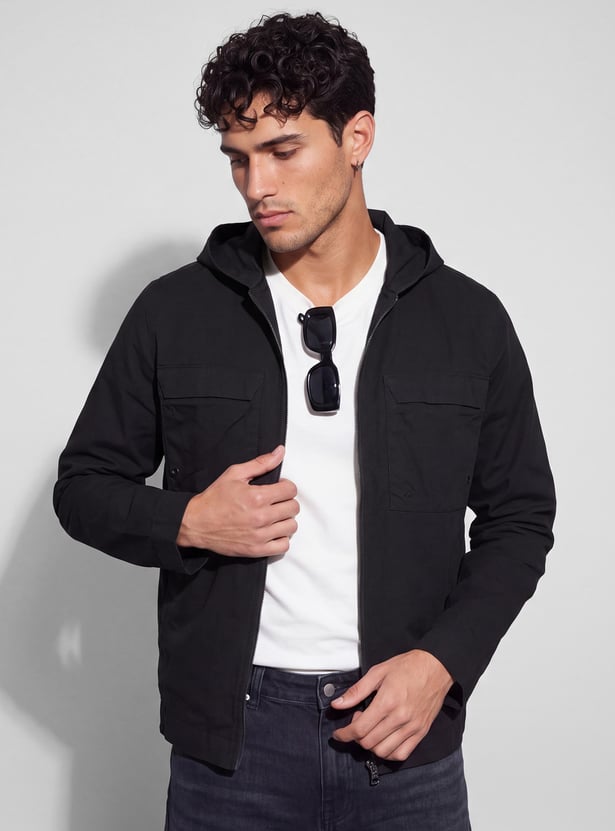 BOSSINI Solid Hooded Jacket