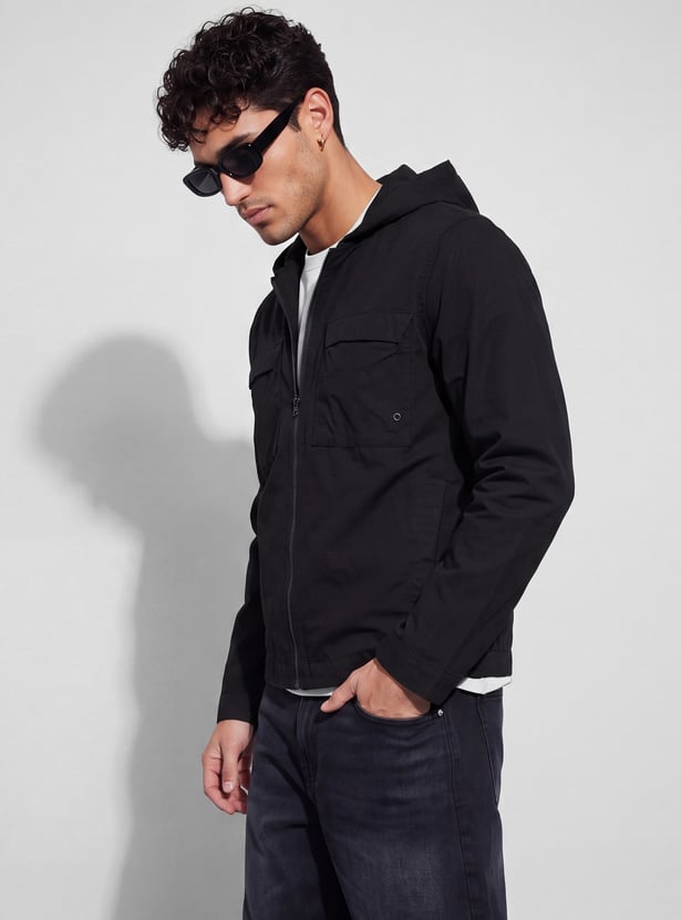 BOSSINI Solid Hooded Jacket
