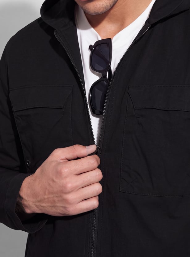 BOSSINI Solid Hooded Jacket