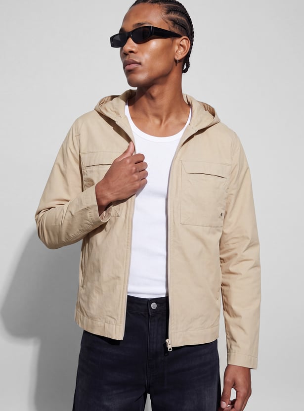 BOSSINI Solid Hooded Jacket