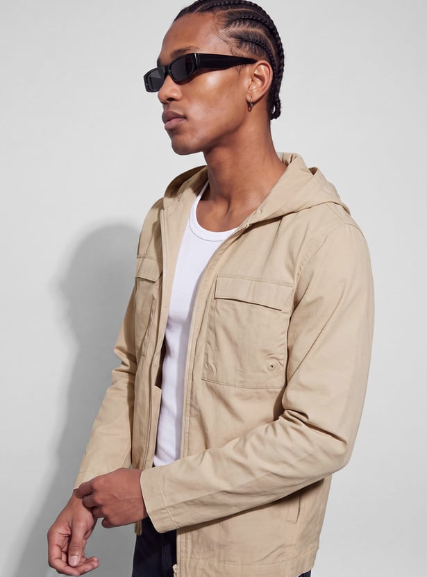 BOSSINI Solid Hooded Jacket