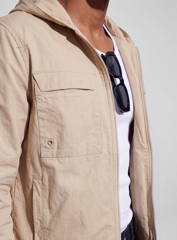 BOSSINI Solid Hooded Jacket