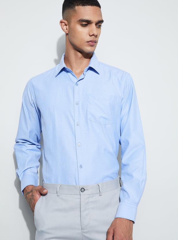 CODE Patterned Regular Fit Formal Shirt