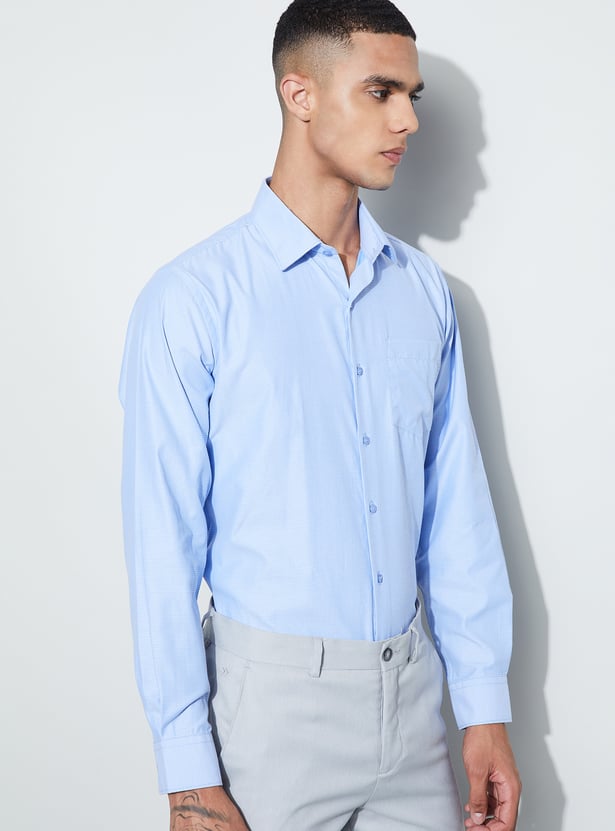 CODE Patterned Regular Fit Formal Shirt
