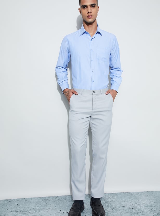 CODE Patterned Regular Fit Formal Shirt