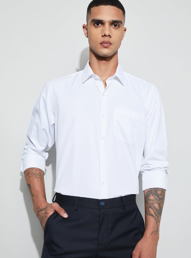 CODE Patterned Regular Fit Formal Shirt
