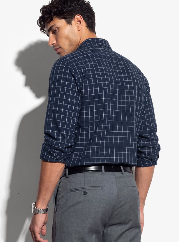 CODE Checked Regular Fit Formal Shirt