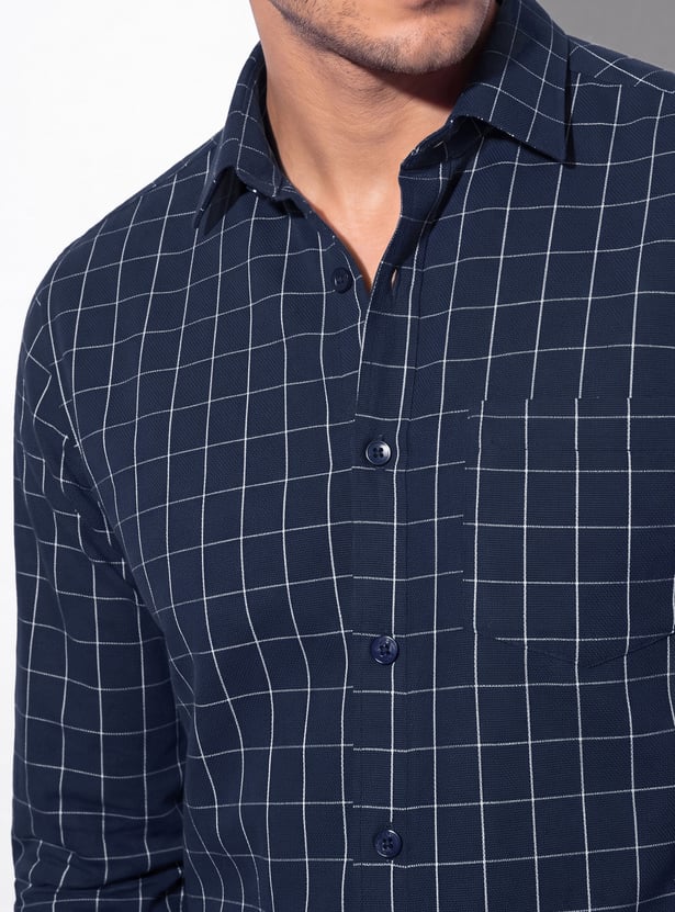 CODE Checked Regular Fit Formal Shirt