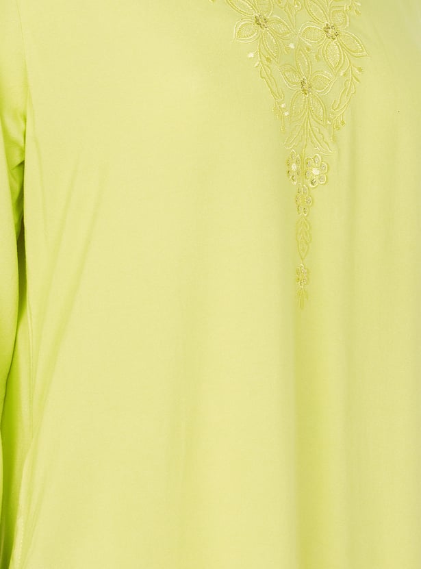 MELANGE Embroidered Straight Kurta