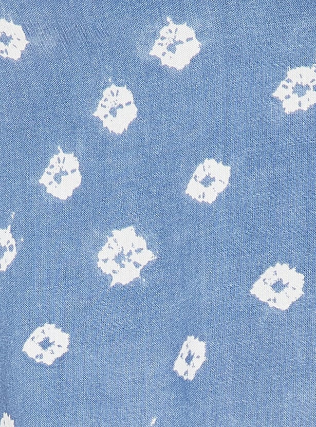 MELANGE Bandhani Print Straight Kurta