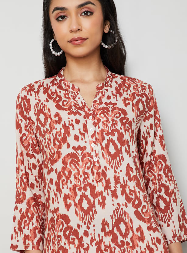 MELANGE Ikat Motif Straight Kurta