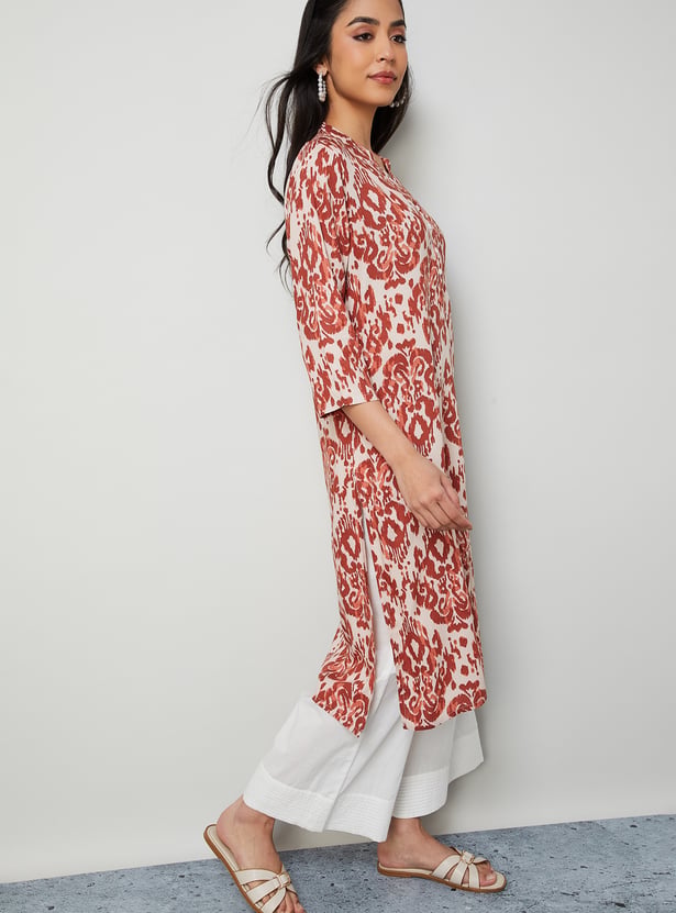 MELANGE Ikat Motif Straight Kurta