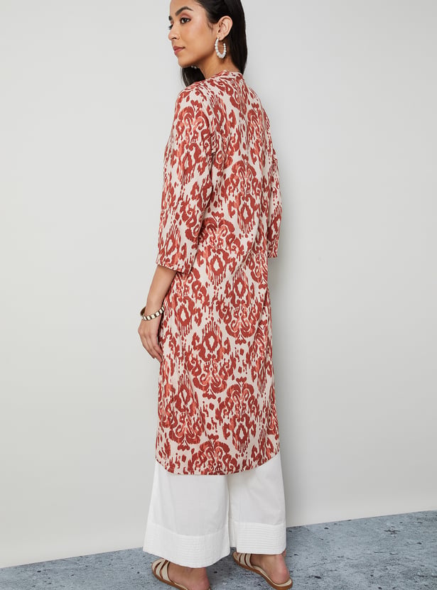 MELANGE Ikat Motif Straight Kurta