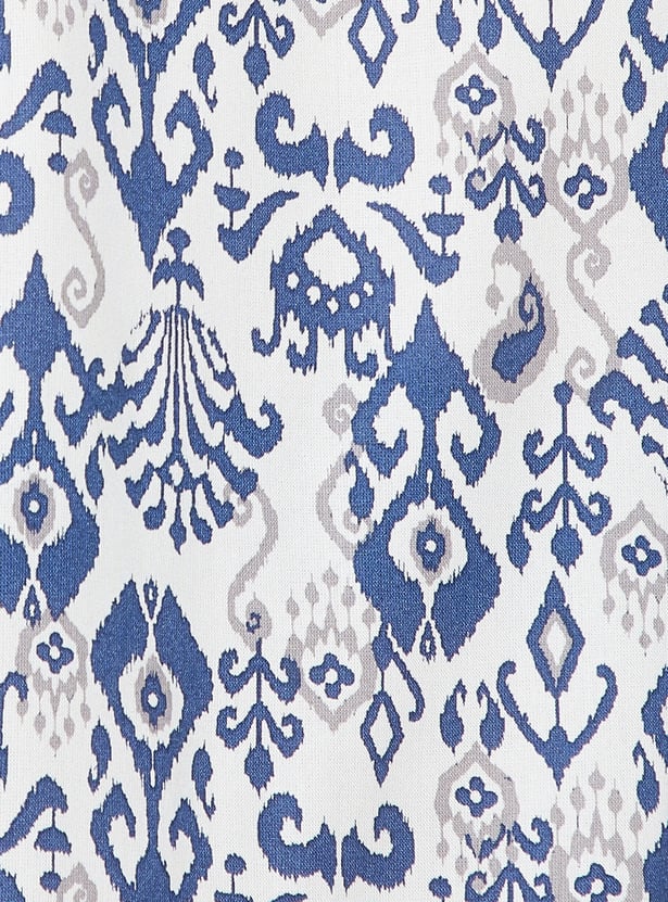 MELANGE Ikat Print Straight Kurta