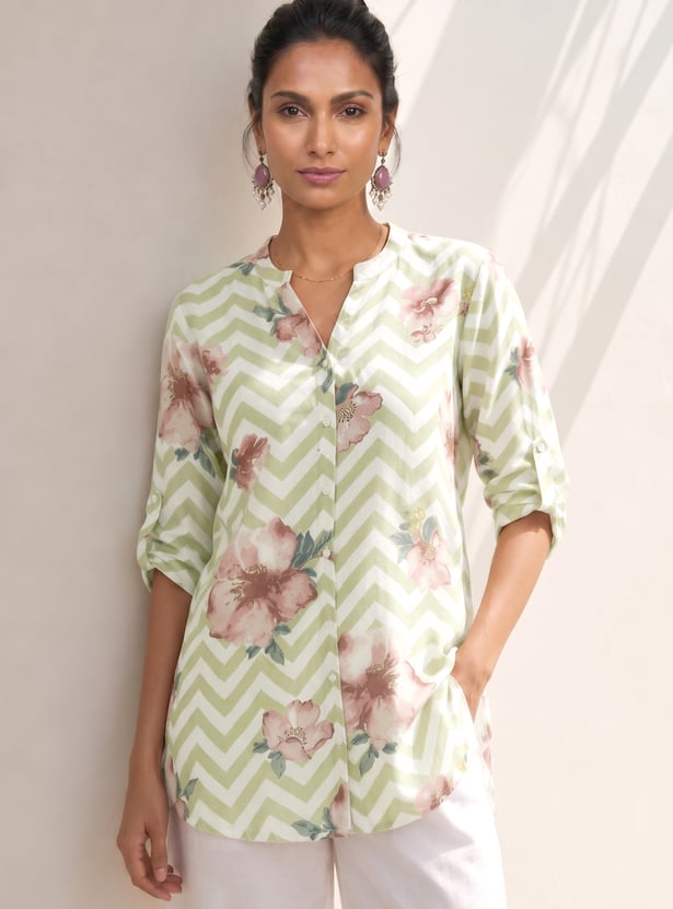 MELANGE Floral Print Kurti