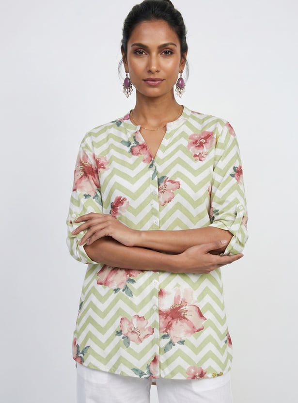 MELANGE Floral Print Kurti