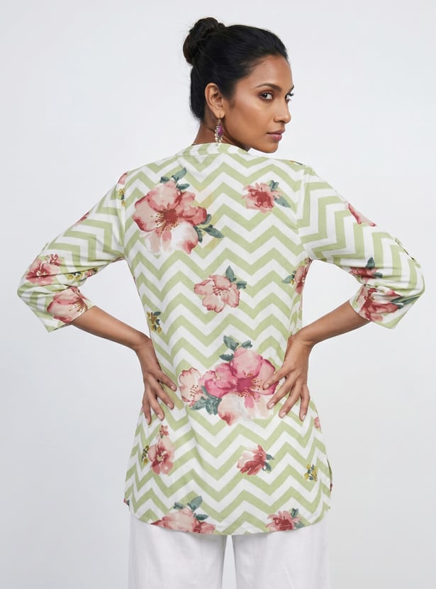 MELANGE Floral Print Kurti