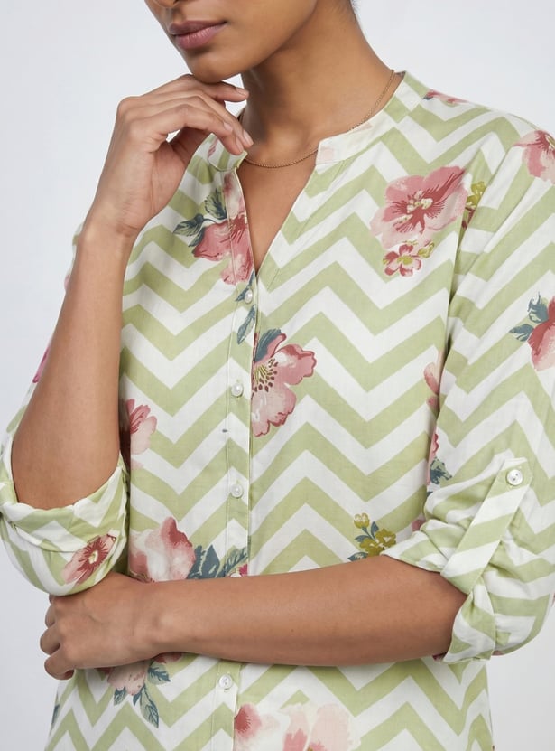 MELANGE Floral Print Kurti