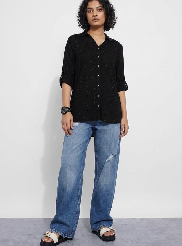 MELANGE Embellished Straight Kurti