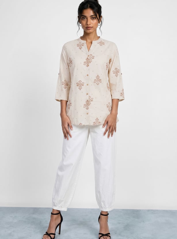 MELANGE Ethnic Motif Straight Kurti