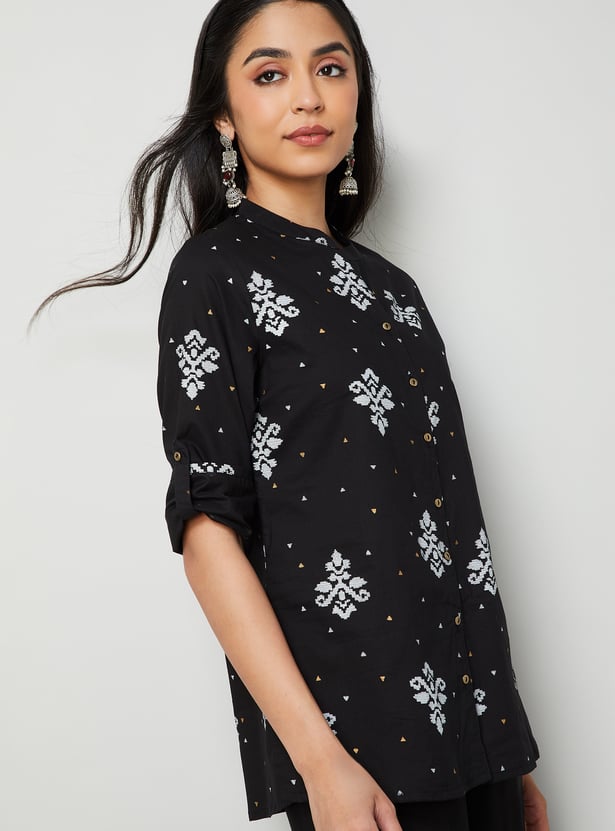 MELANGE Ethnic Motif Straight Kurti