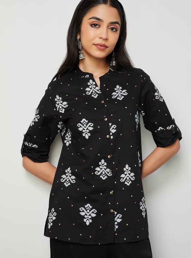 MELANGE Ethnic Motif Straight Kurti