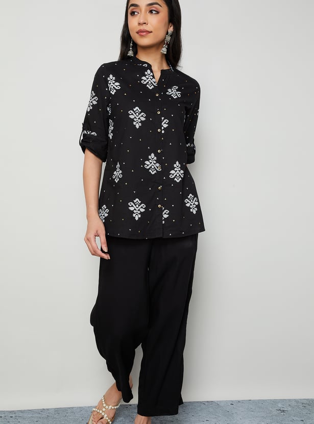 MELANGE Ethnic Motif Straight Kurti