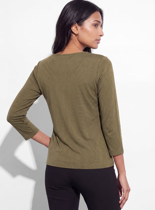 CODE Lace Trim T-shirt