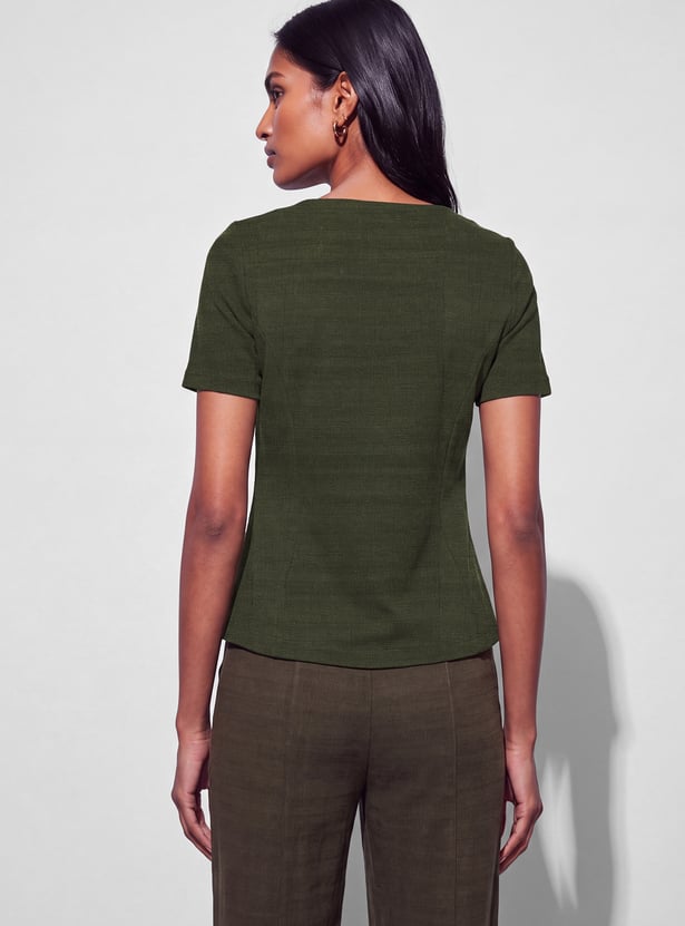 CODE Square Neck Top