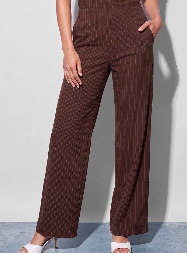 CODE Striped Trousers