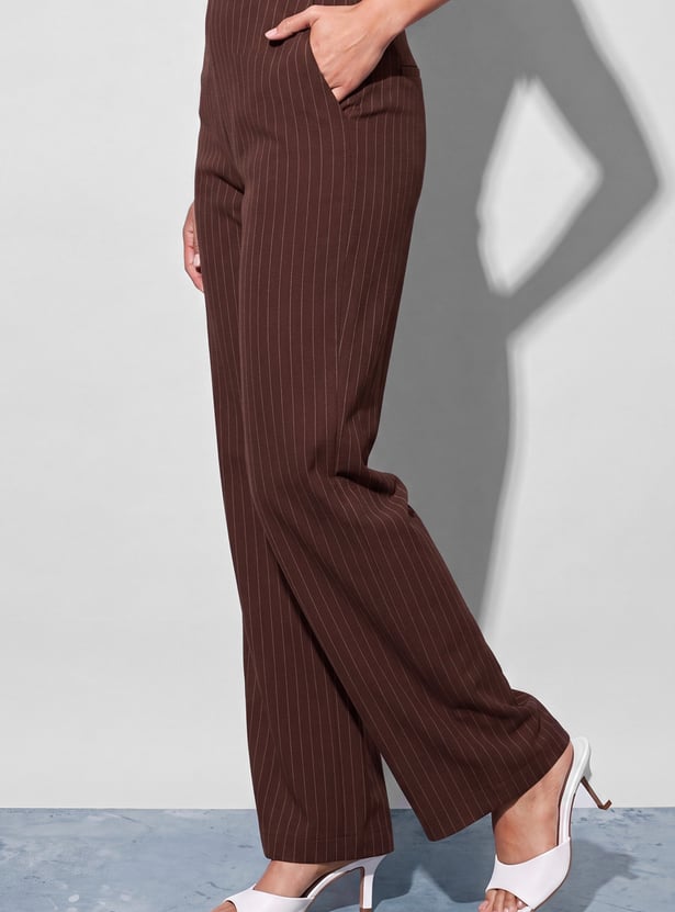 CODE Striped Trousers