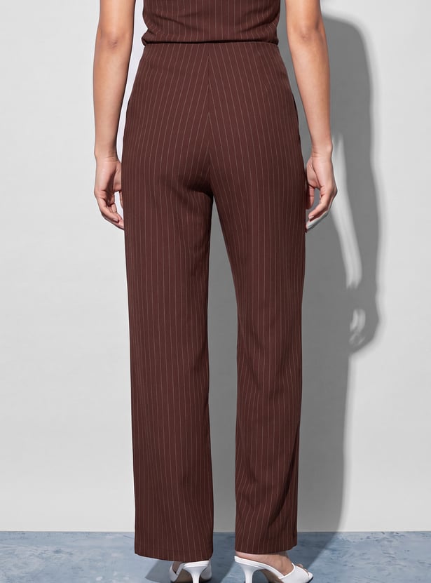 CODE Striped Trousers