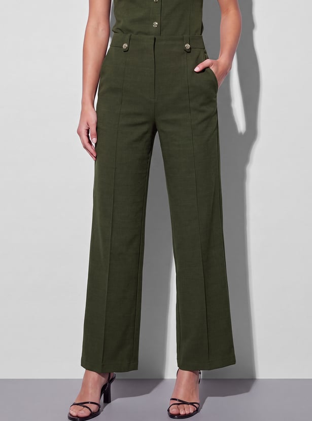 CODE Pleated Front Trousers