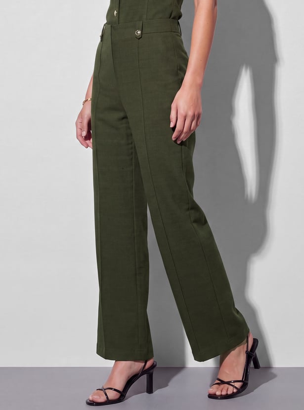 CODE Pleated Front Trousers