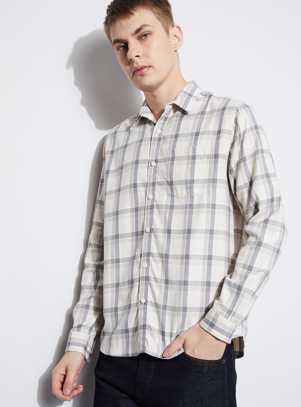 FAME FOREVER Checked Smart Fit Shirt