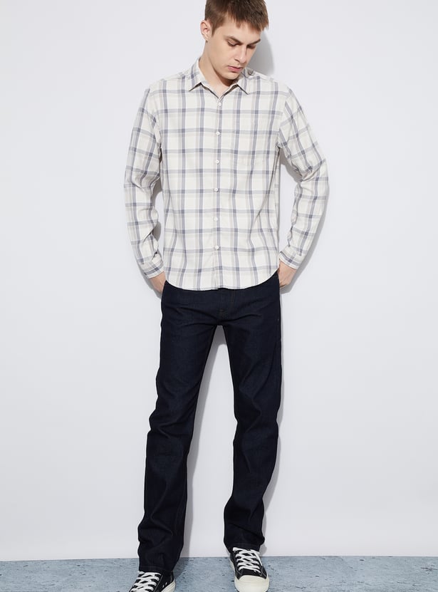FAME FOREVER Checked Smart Fit Shirt