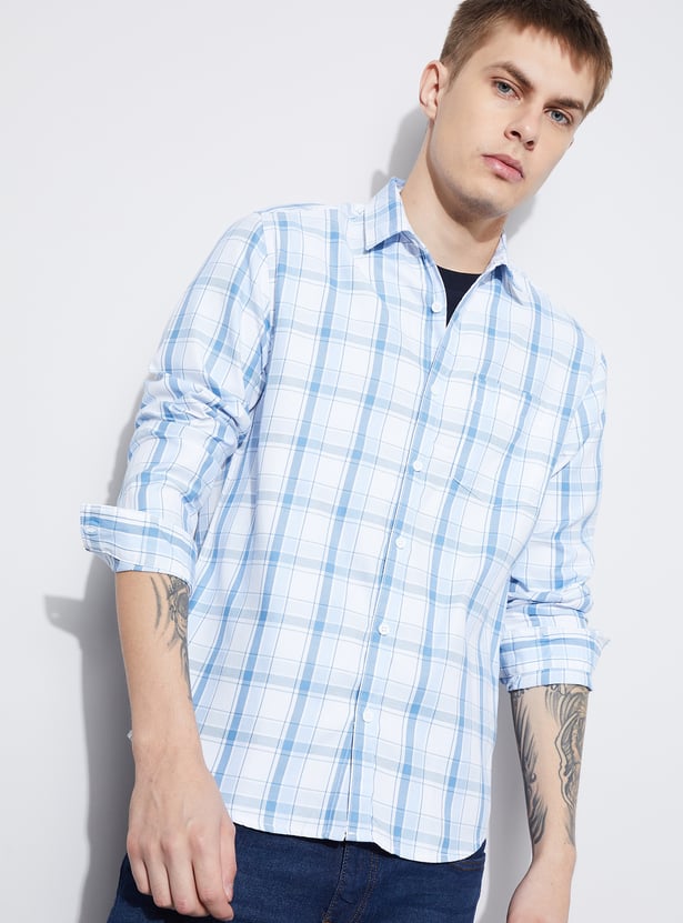 FAME FOREVER Checked Smart Fit Shirt