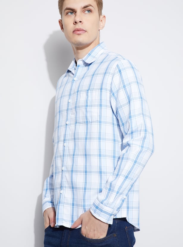 FAME FOREVER Checked Smart Fit Shirt