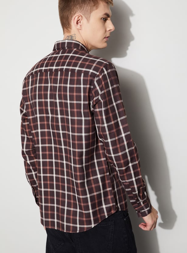 FAME FOREVER Checked Smart Fit Shirt