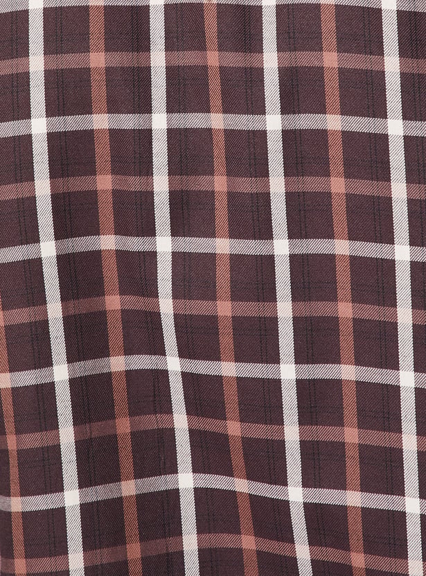 FAME FOREVER Checked Smart Fit Shirt