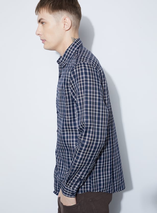 FAME FOREVER Checked Smart Fit Shirt
