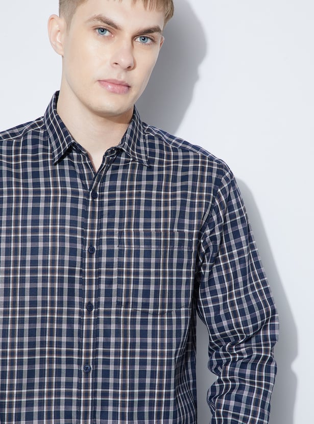 FAME FOREVER Checked Smart Fit Shirt