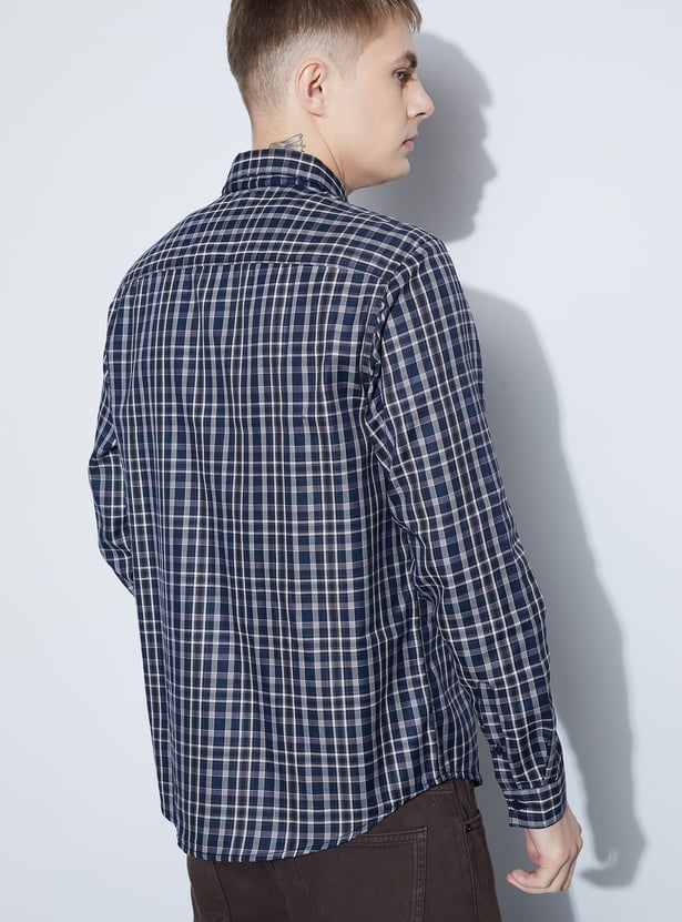FAME FOREVER Checked Smart Fit Shirt