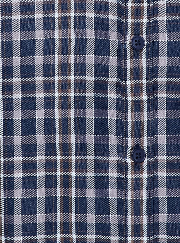 FAME FOREVER Checked Smart Fit Shirt