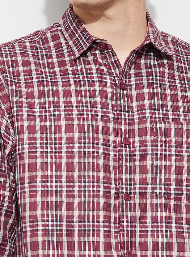 FAME FOREVER Checked Smart Fit Shirt