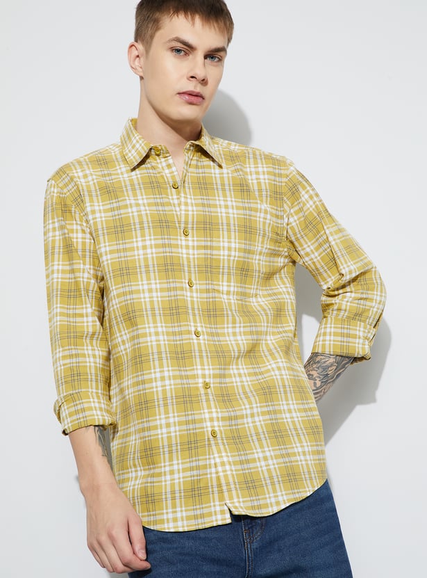 FAME FOREVER Checked Smart Fit Shirt