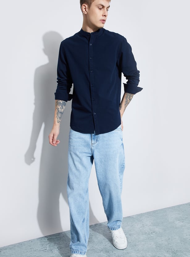 FAME FOREVER Solid Regular Fit Shirt